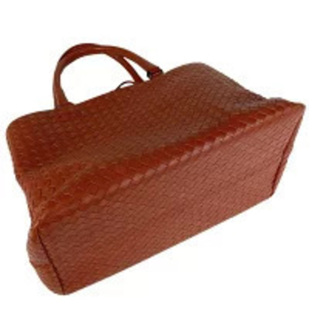 Bottega Veneta Nappa Handbag Orange Intrecciato Bag Leather Brown Tote